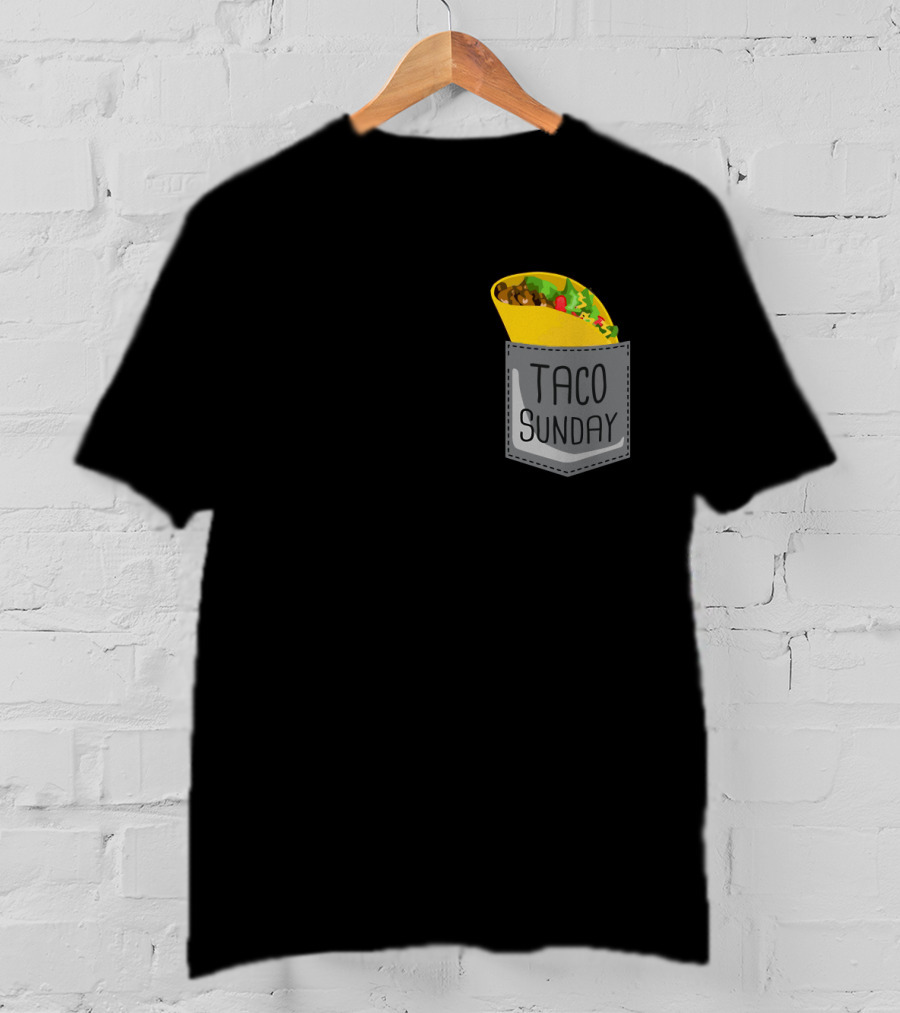 Taco Sunday In Pocket T-Shirt