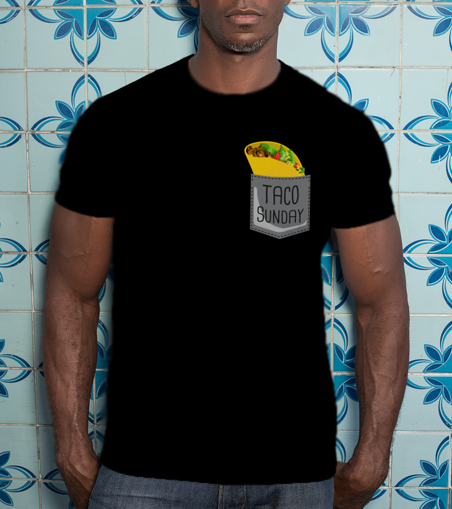 Taco Sunday In Pocket T-Shirt