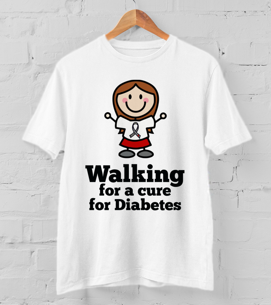Walking For A Cure For Diabetes T-Shirt