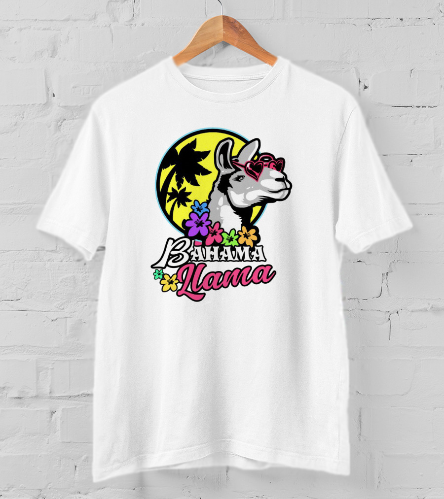 Bahama Llama Drama Alpaca America Spit T-Shirt