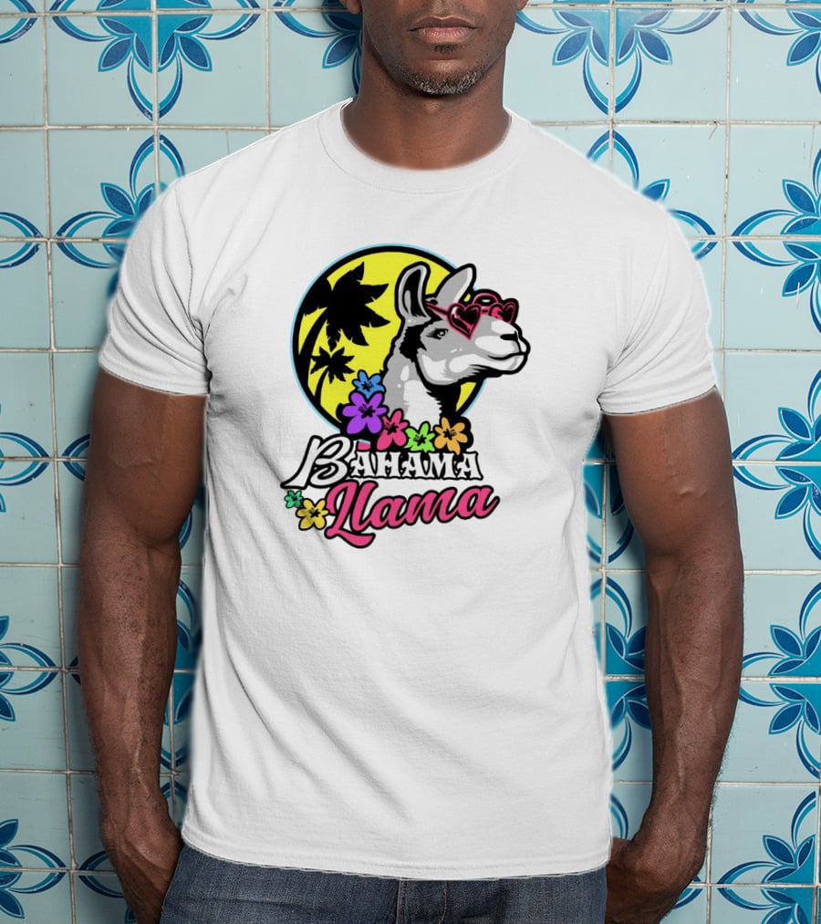 Bahama Llama Drama Alpaca America Spit T-Shirt