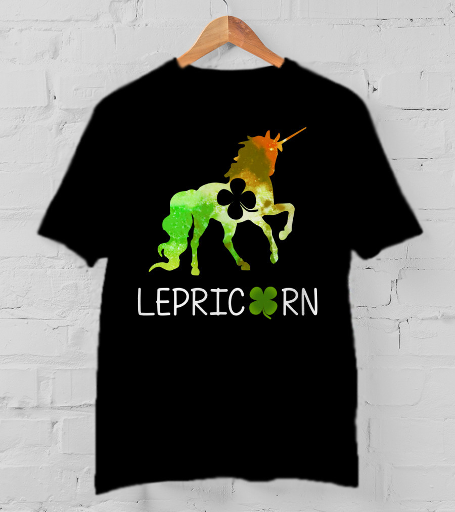 Lepricorn Shamrock Unicorn Leprechaun St. Patrick's Day T-Shirt