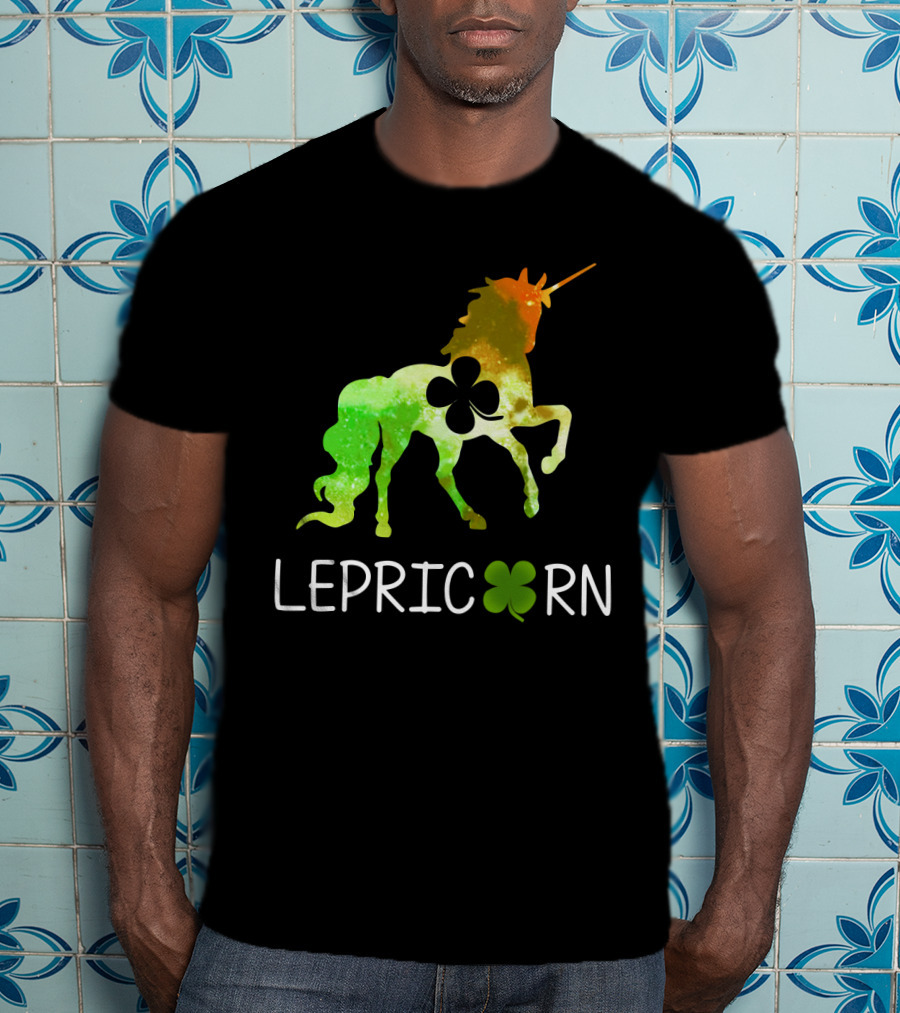 Lepricorn Shamrock Unicorn Leprechaun St. Patrick's Day T-Shirt