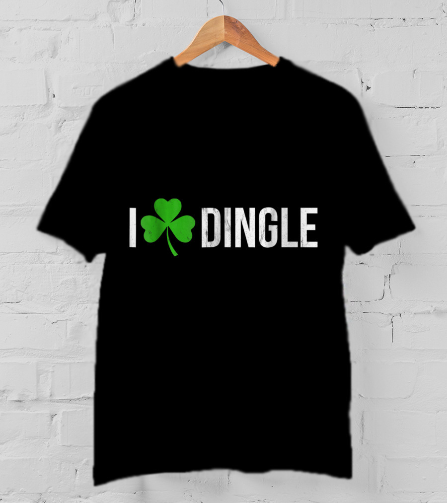 I Shamrock Dingle Ireland Irish Shamrock Heart T-Shirt