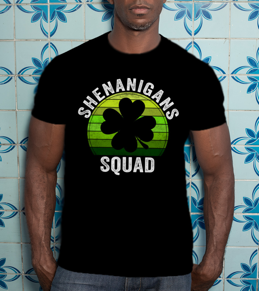 Shenanigans Squad Clover Shamrock T-Shirt