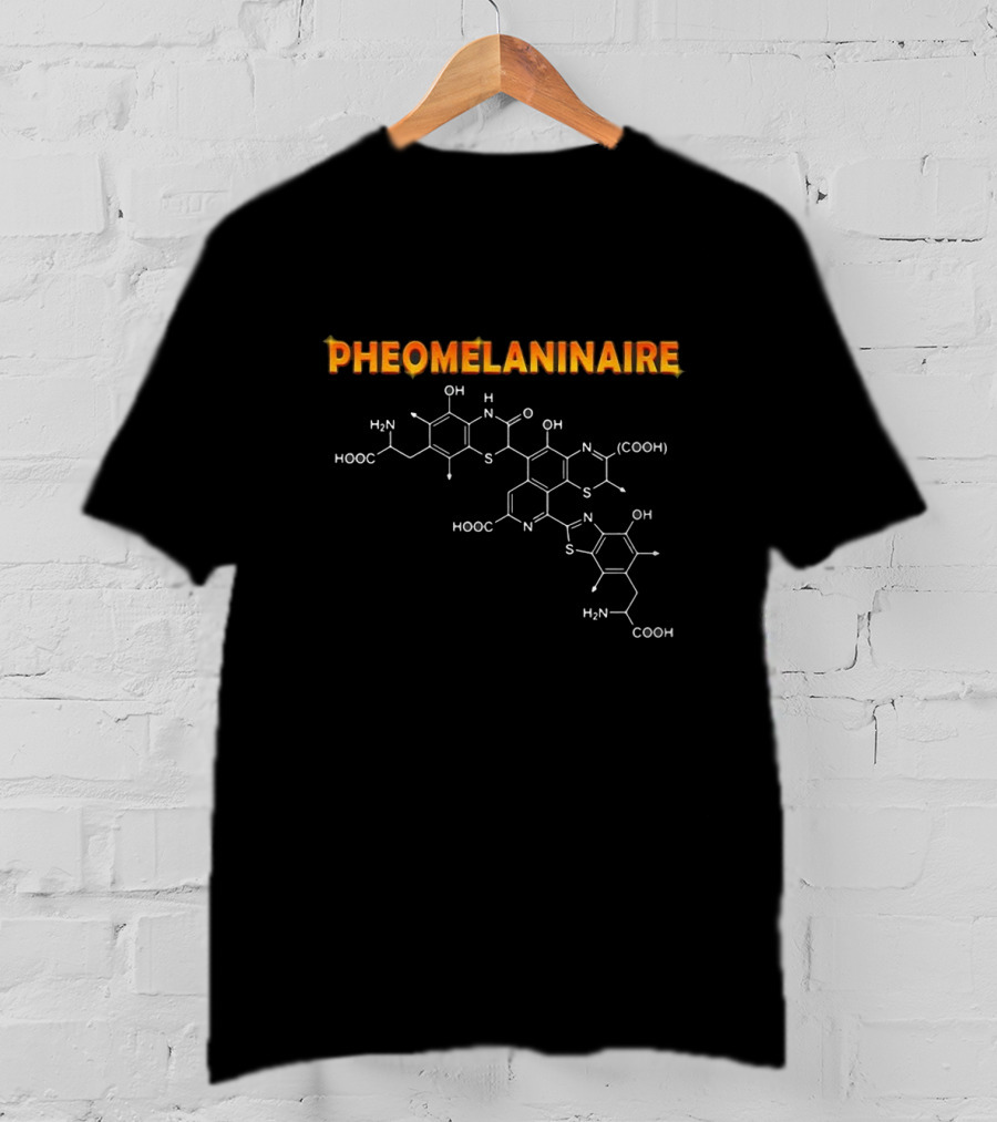 Pheomelaninaire With Chemical Structure T-Shirt