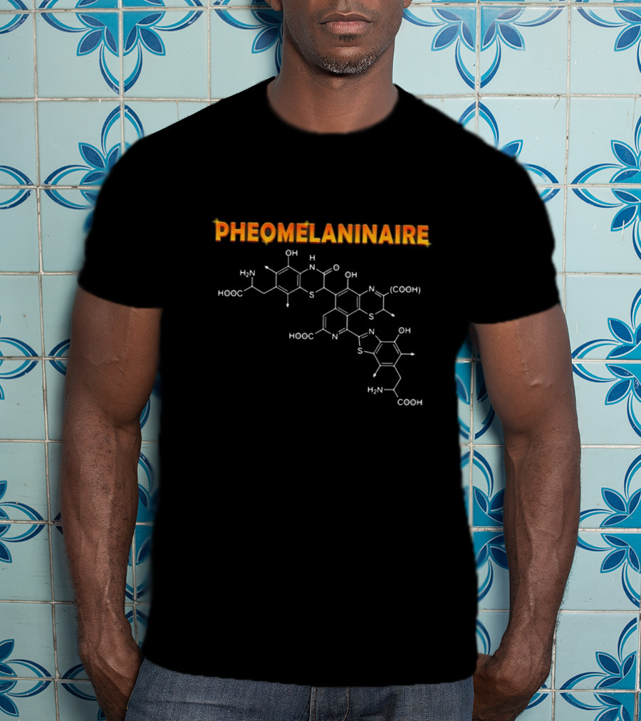 Pheomelaninaire With Chemical Structure T-Shirt