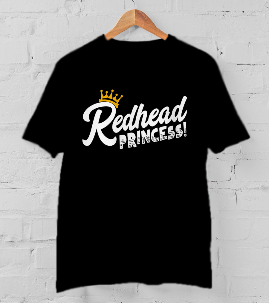 Redhead Princess With Crown T-Shirt