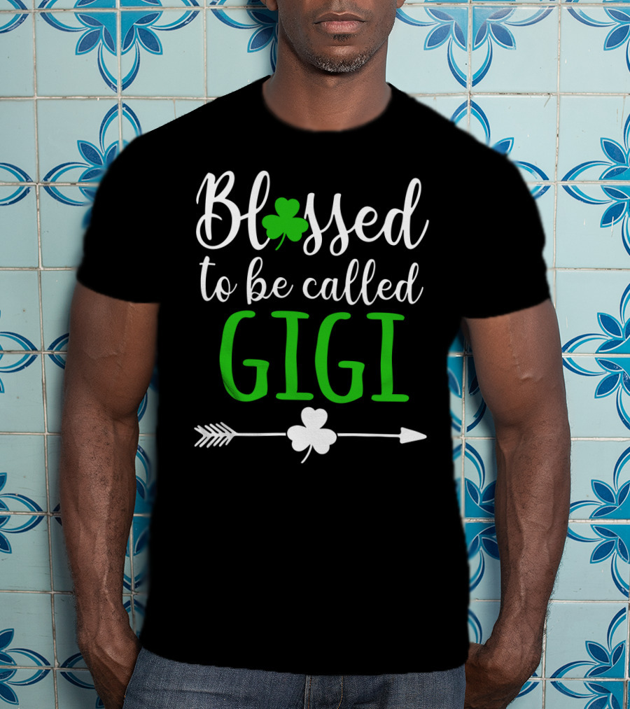 Blessed To Be Called GiGi Shamrocks Arrow T-Shirt