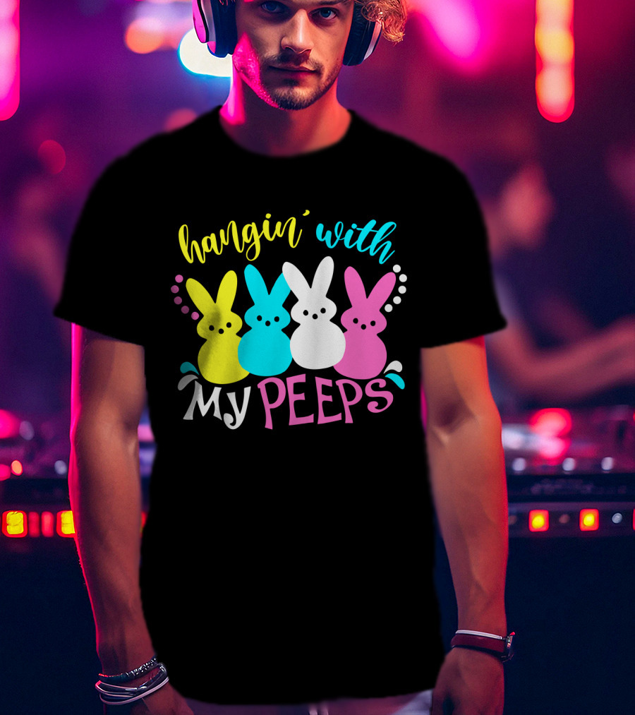Hangin With My Peeps Pastel Bunnies T-Shirt