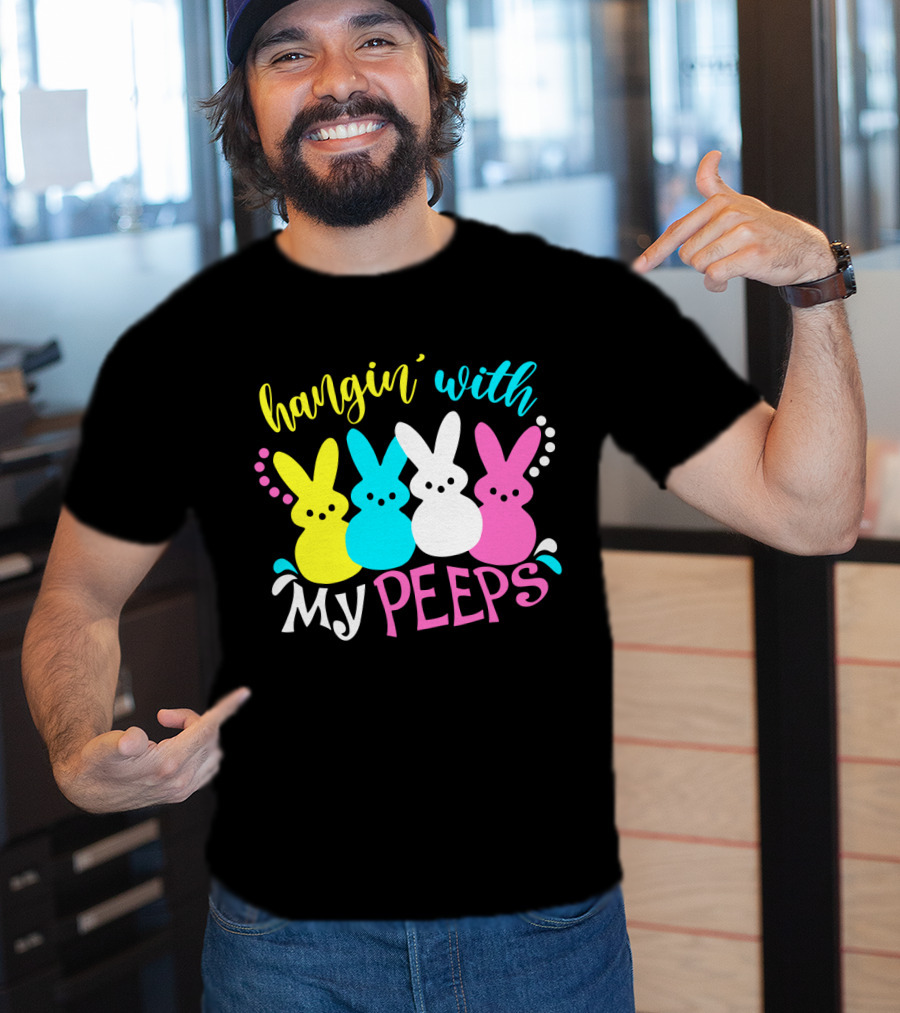 Hangin With My Peeps Pastel Bunnies T-Shirt