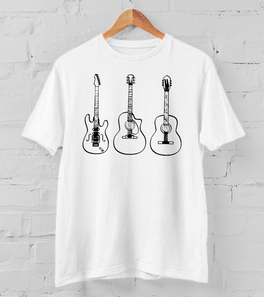 Guitars Electric Acoustic Trio T-Shirt