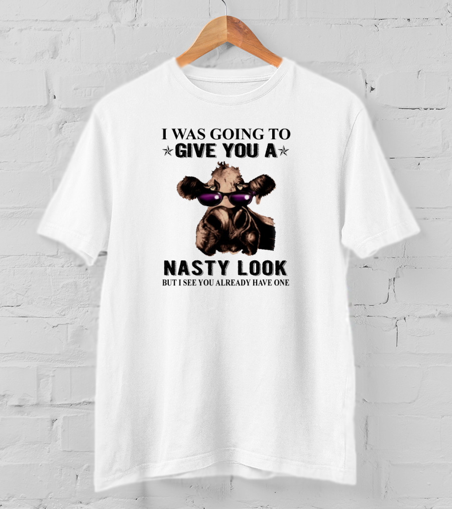I Was Going To Give You A Nasty Look Funny Animal With Sunglasses T-Shirt