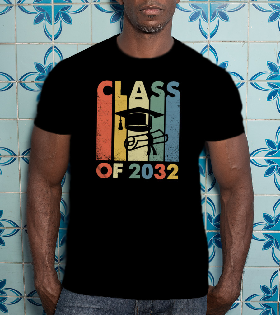 CLASS OF 2032 GRADUATION CAP AND DIPLOMA T-Shirt