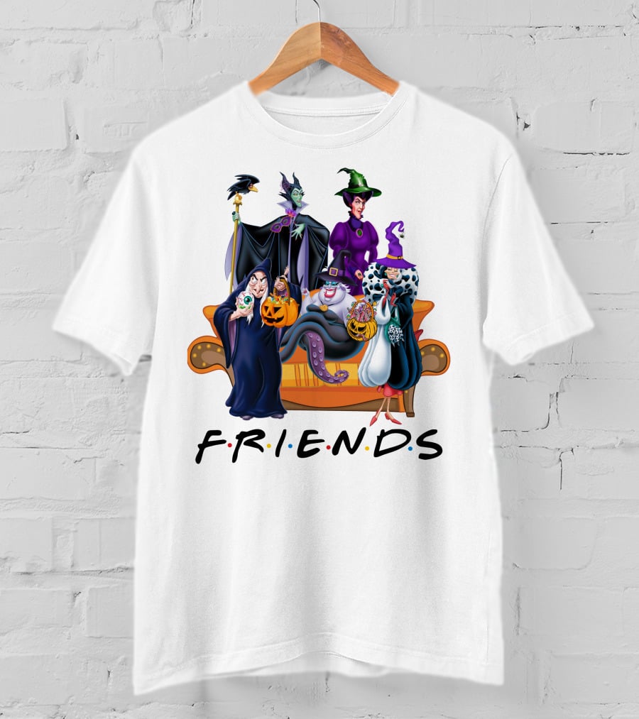 FRIENDS Halloween Villains Couch Scene T-Shirt