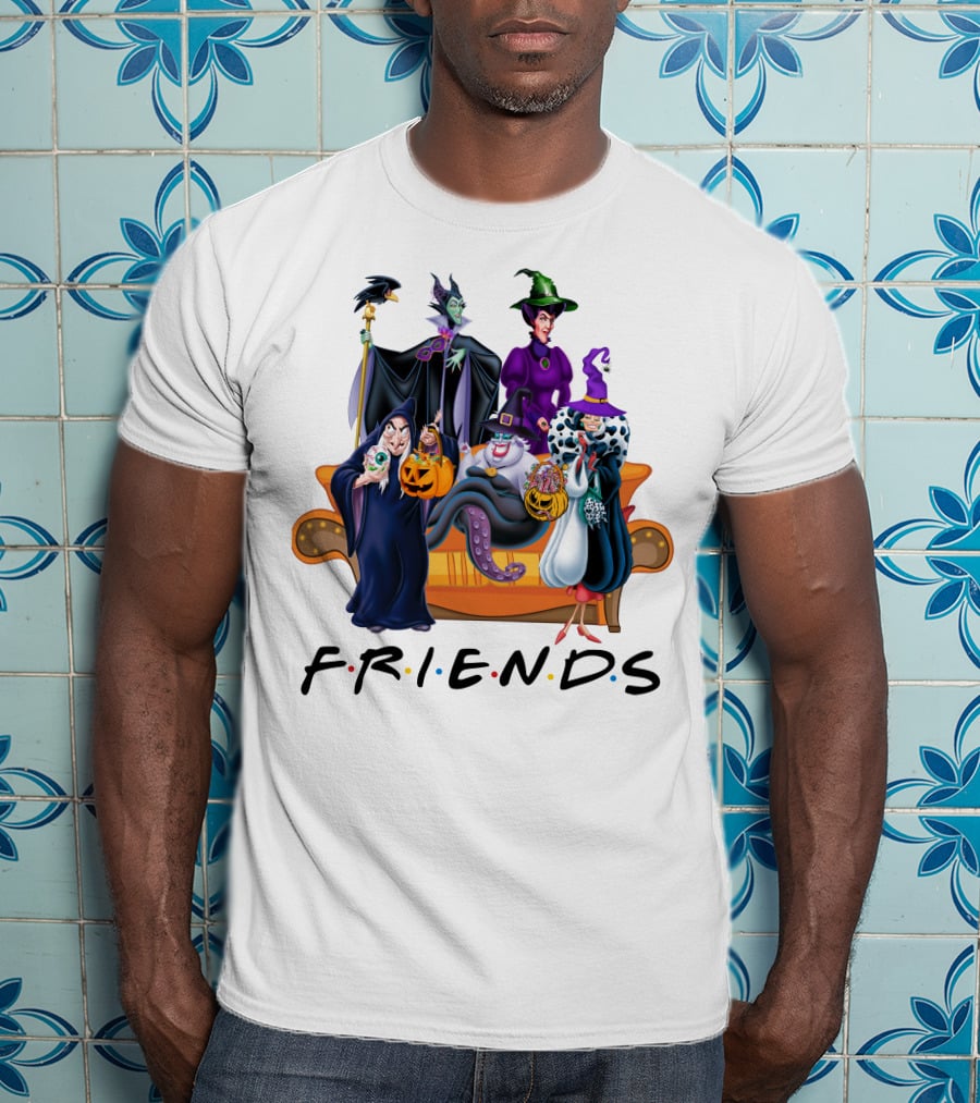 FRIENDS Halloween Villains Couch Scene T-Shirt