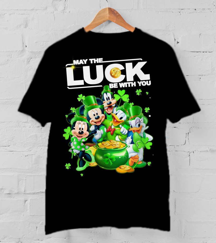 May The Luck Be With You Mickey N Friends T-Shirt