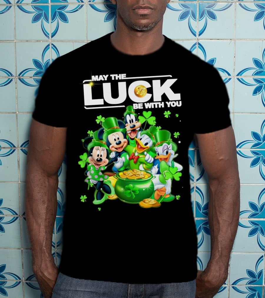 May The Luck Be With You Mickey N Friends T-Shirt