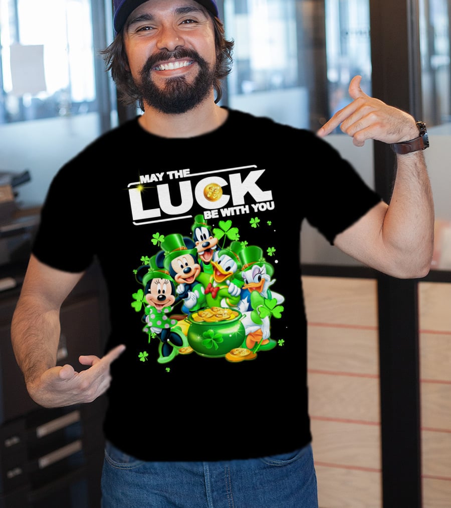 May The Luck Be With You Mickey N Friends T-Shirt