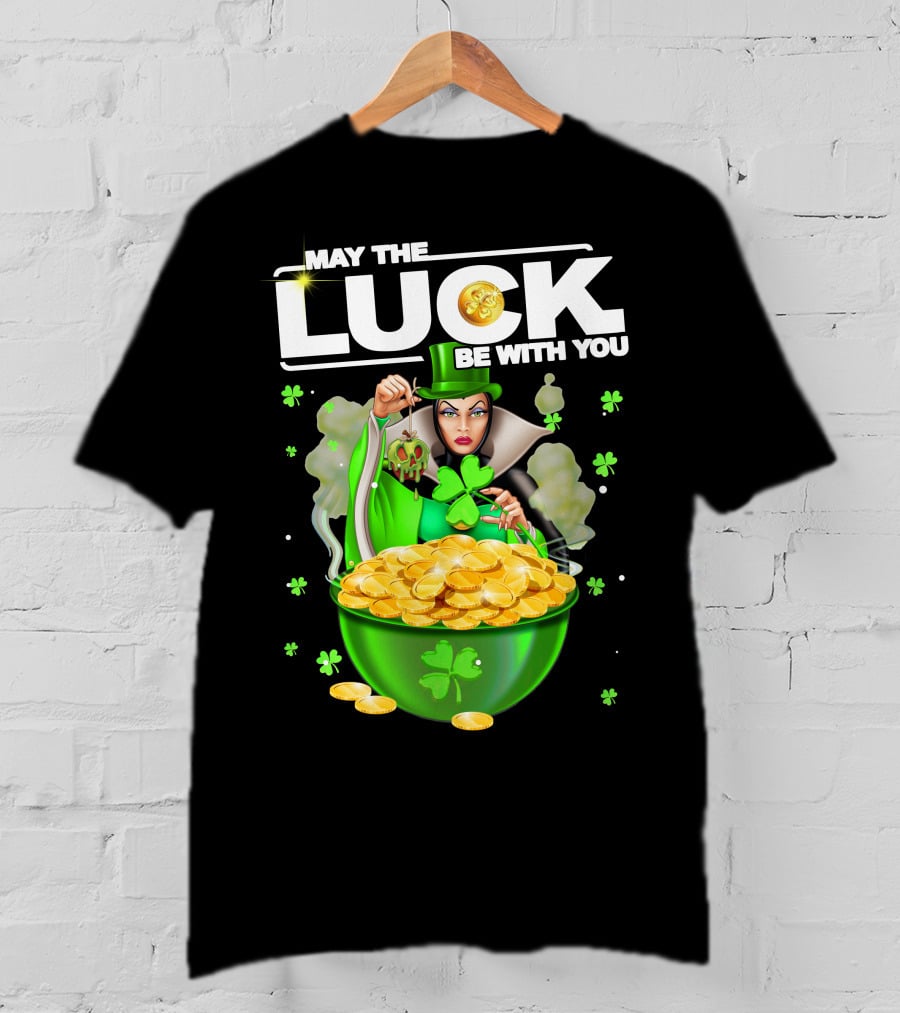 May The Luck Be With You Evil Queen Gold Coins T-Shirt