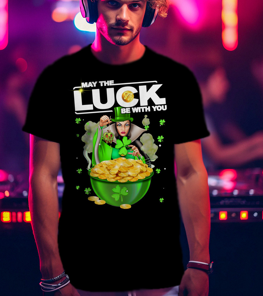 May The Luck Be With You Evil Queen Gold Coins T-Shirt