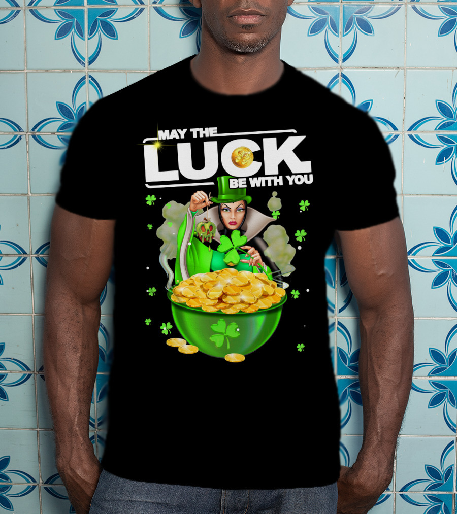 May The Luck Be With You Evil Queen Gold Coins T-Shirt