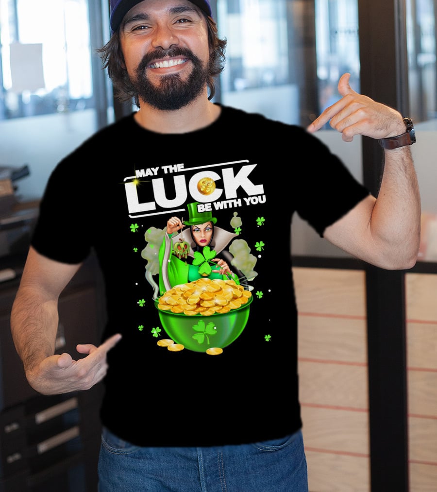May The Luck Be With You Evil Queen Gold Coins T-Shirt