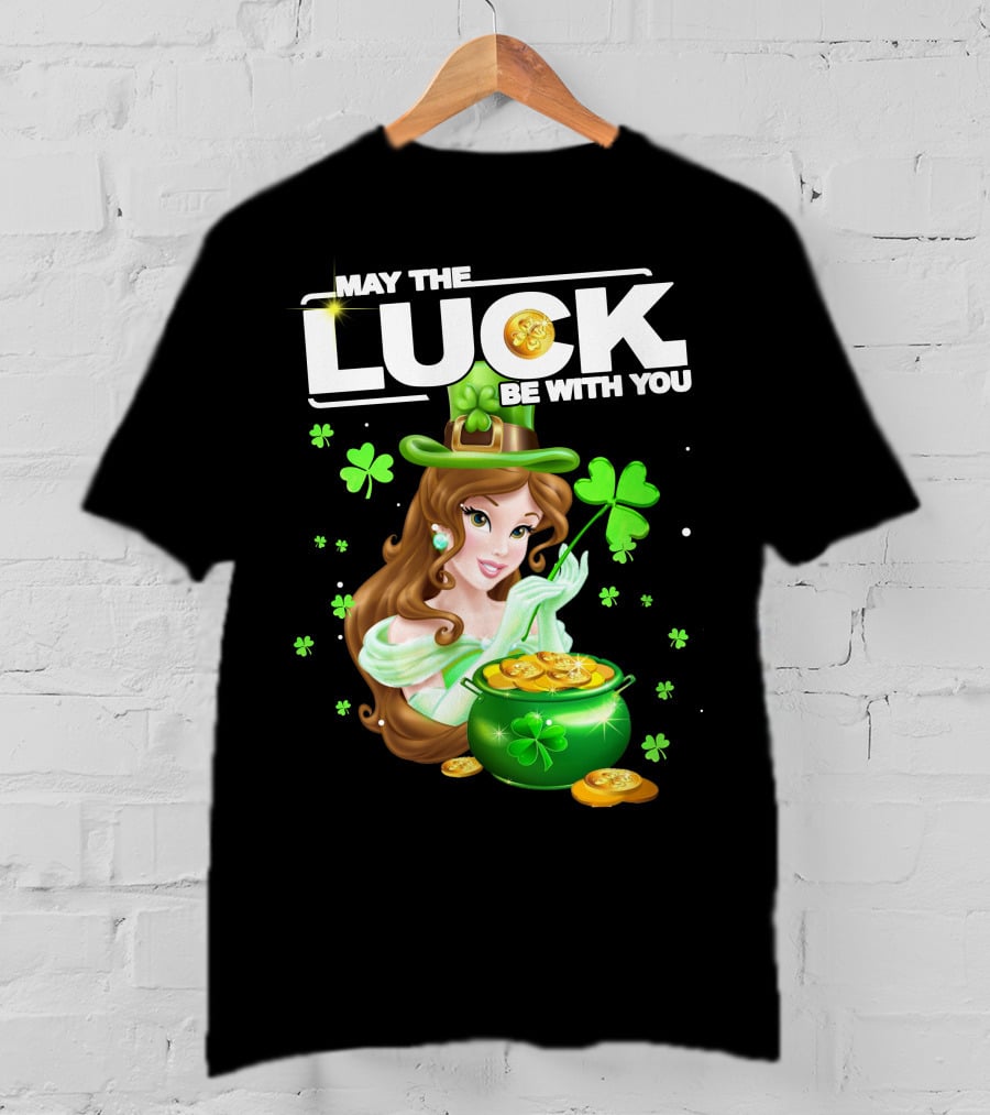 May The Luck Be With You St. Patrick's Day Princess With Pot Of Gold T-Shirt