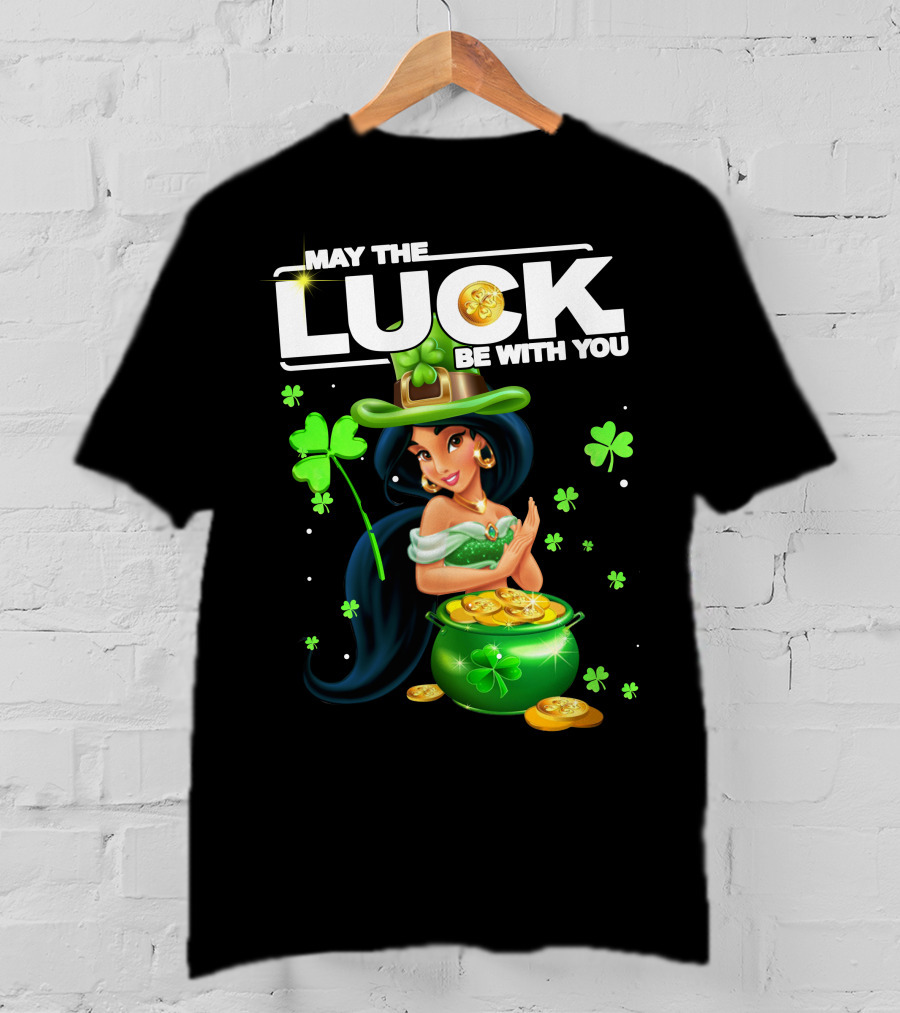 May The Luck Be With You Jasmine St. Patrick's Day Fortune T-Shirt