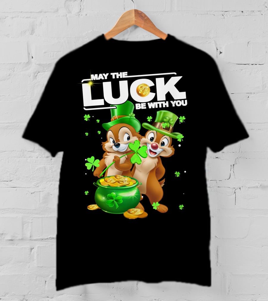 May The Luck Be With You Chip Dale Pot Of Gold T-Shirt