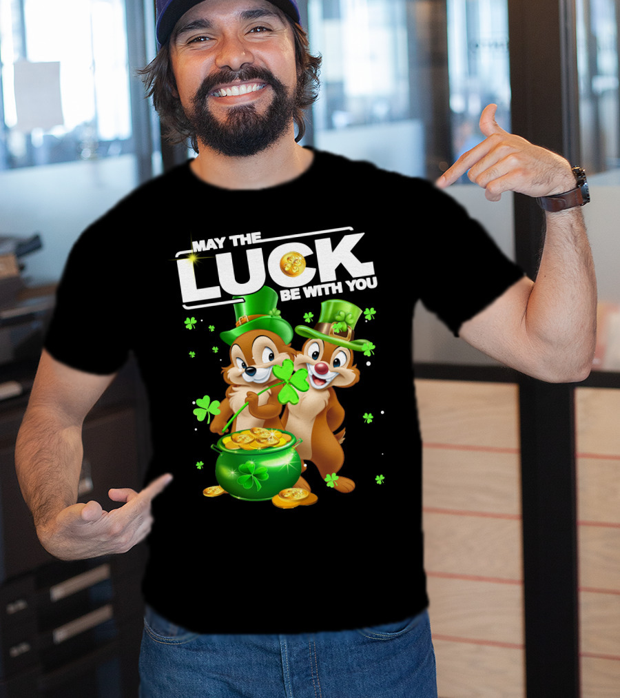 May The Luck Be With You Chip Dale Pot Of Gold T-Shirt