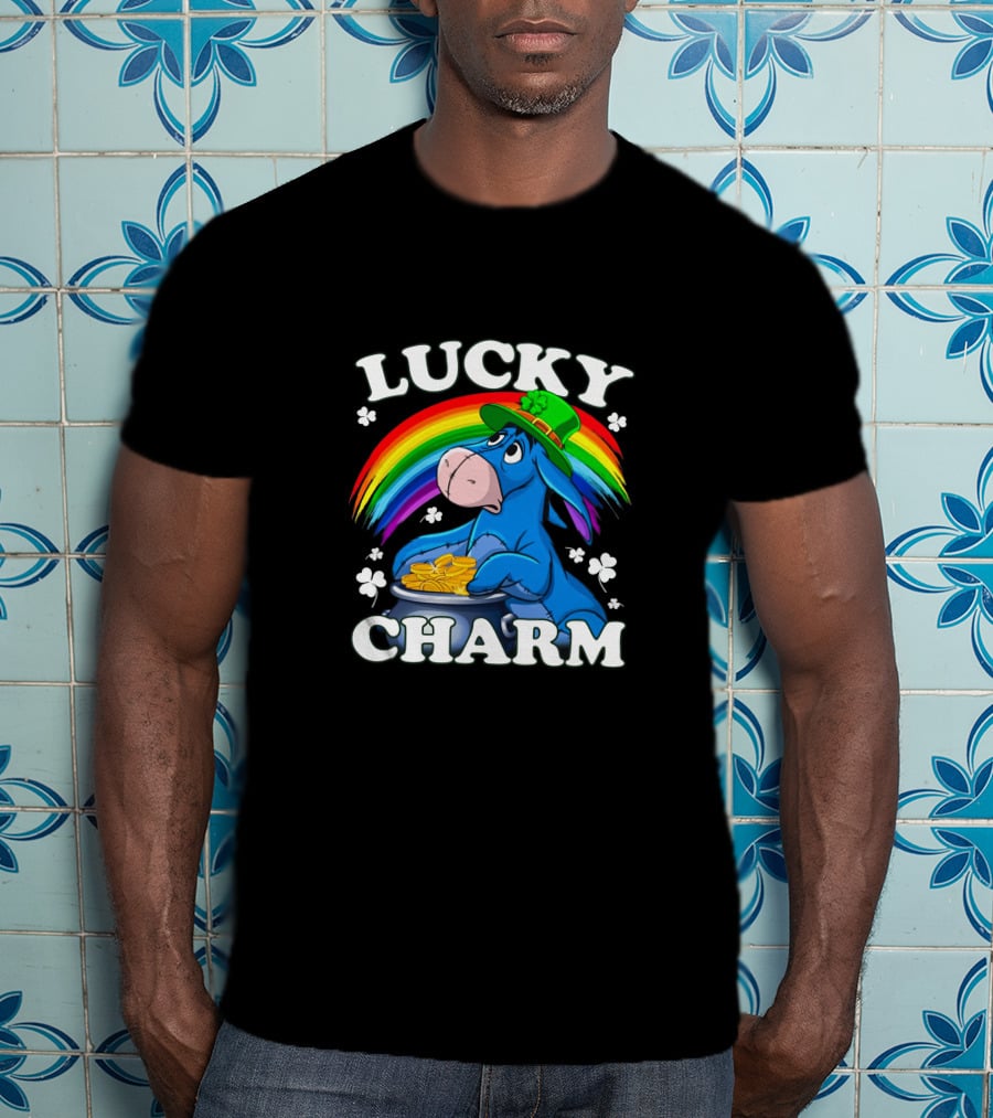 Lucky Charm Eeyore Rainbow Coins T-Shirt