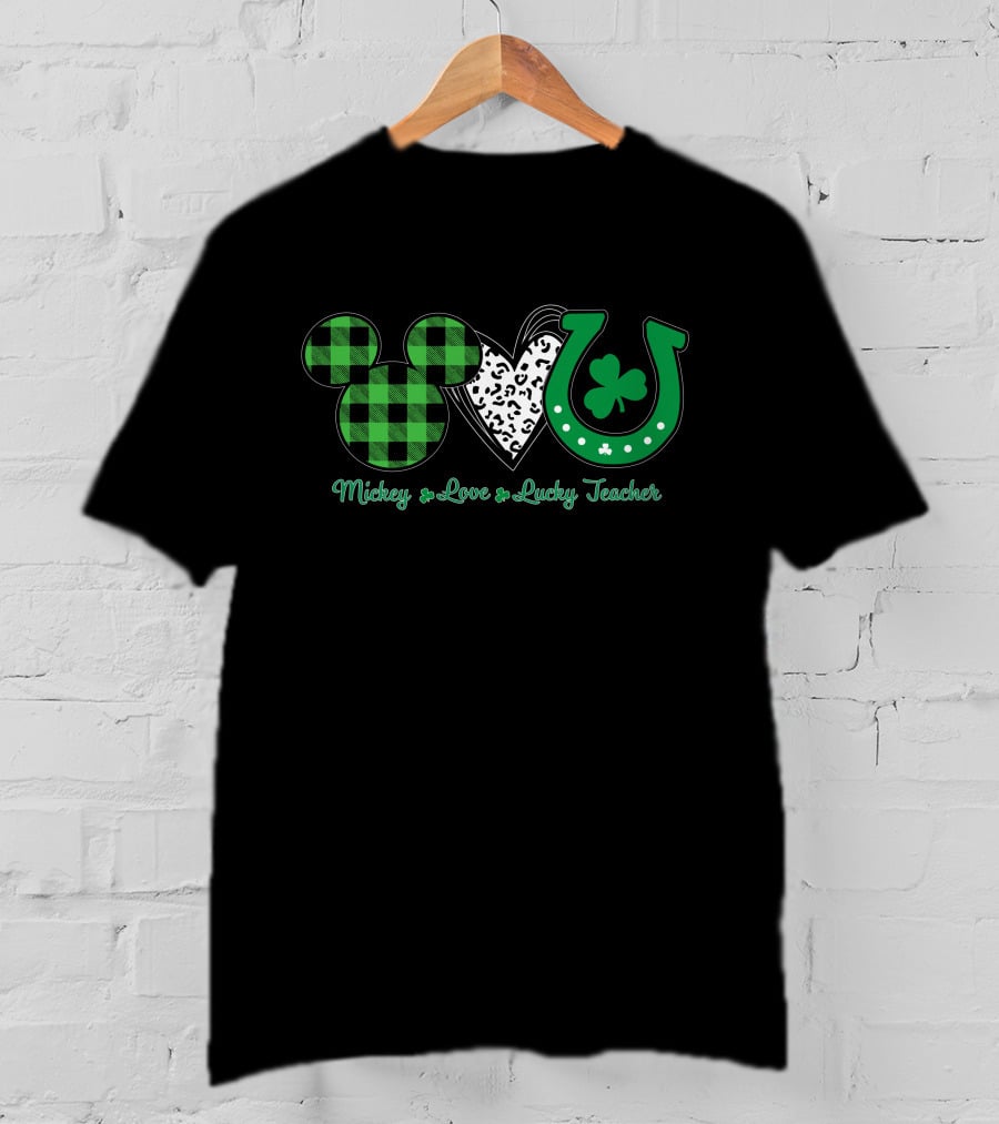 Mickey Love Lucky Teacher T-Shirt