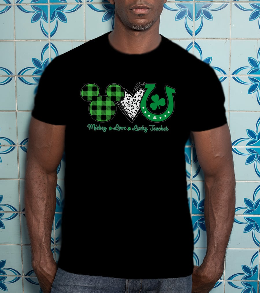 Mickey Love Lucky Teacher T-Shirt