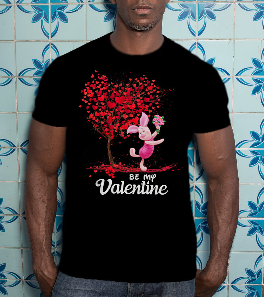 Pidlet Valentine Be My Valentine Red Heart Tree T-Shirt
