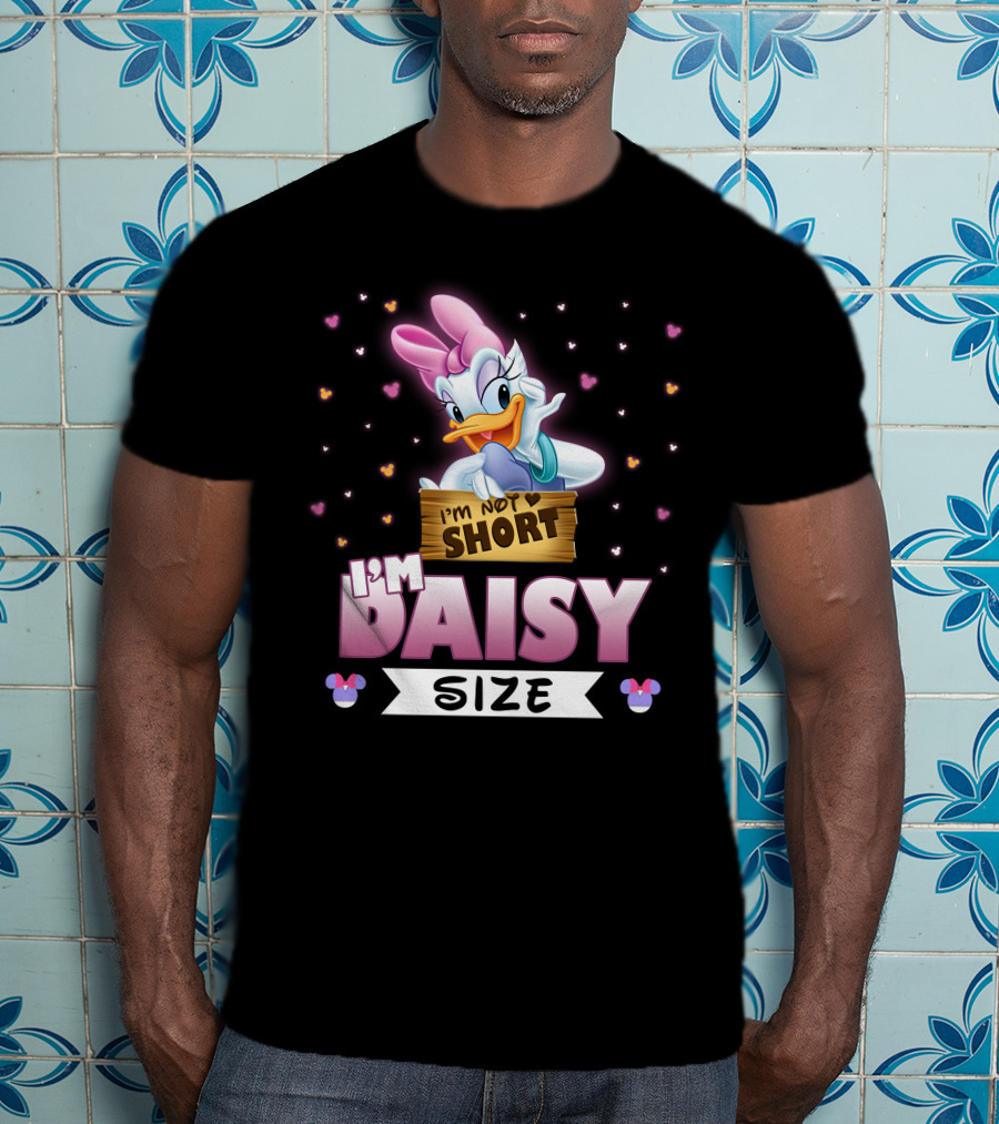 I'M NOT SHORT I'M DAISY SIZE Disney Hearts Bows T-Shirt