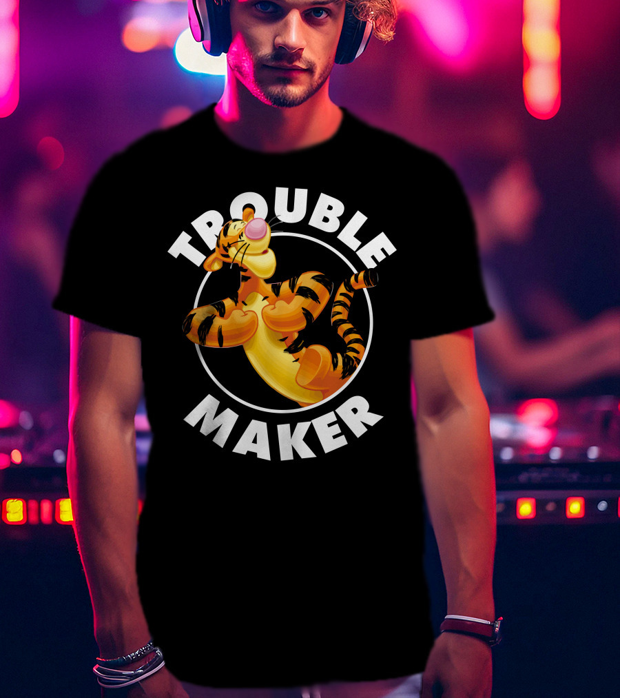 Tigger Trouble Maker Circle Pose Adventures T-Shirt