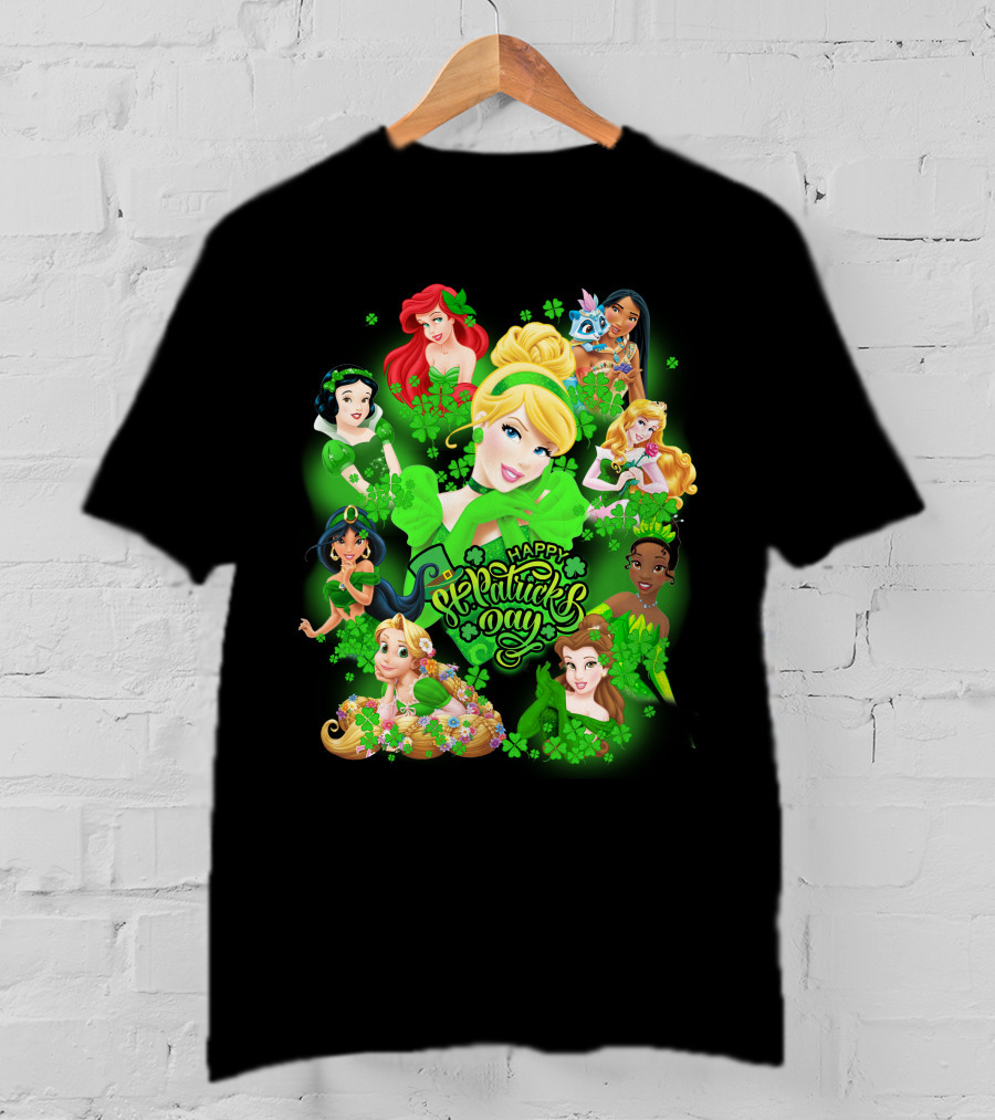 Happy St. Patrick's Day Disney Princesses T-Shirt