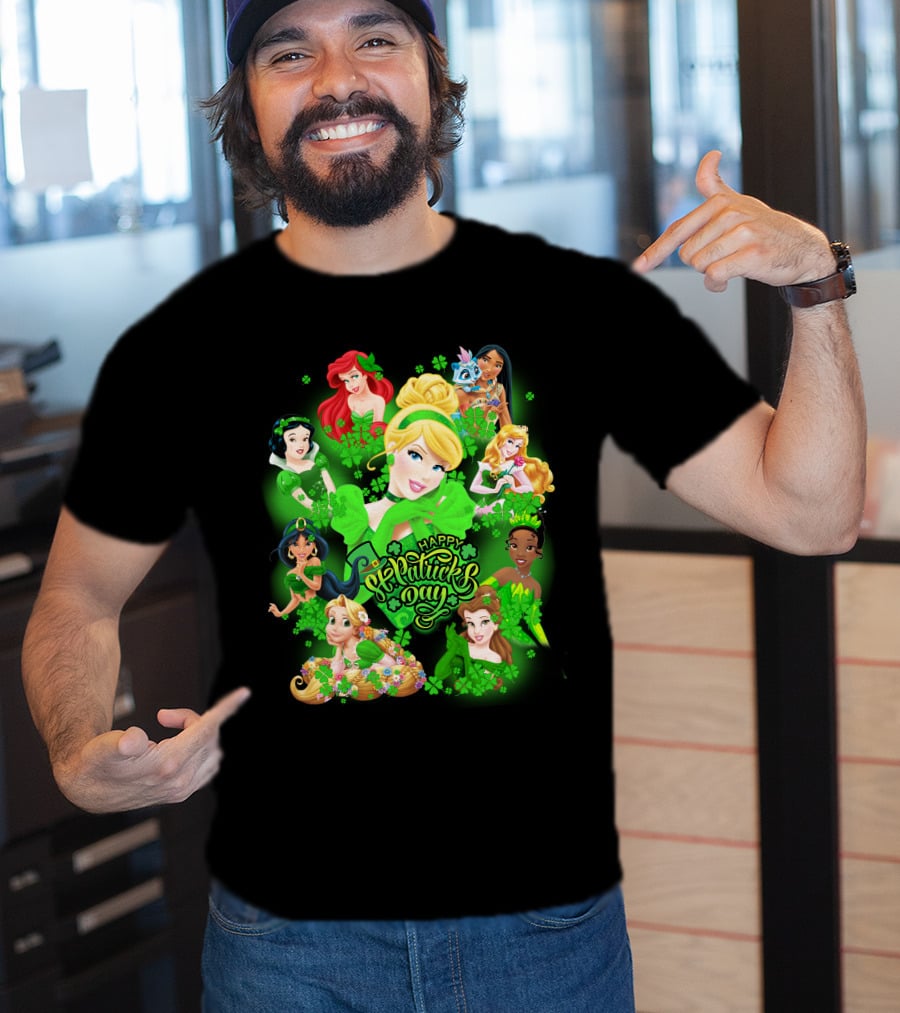 Happy St. Patrick's Day Disney Princesses T-Shirt
