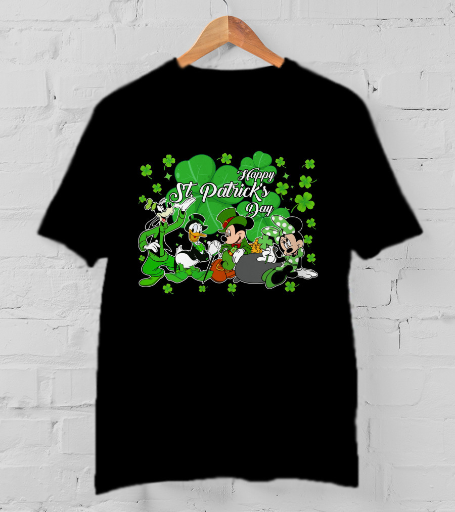 Happy St. Patrick's Day Mickey And Friends T-Shirt