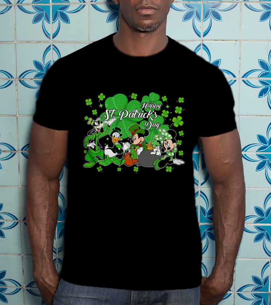 Happy St. Patrick's Day Mickey And Friends T-Shirt