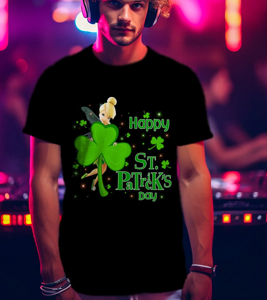 Tinkerbell Happy St. Patrick's Day T-Shirt