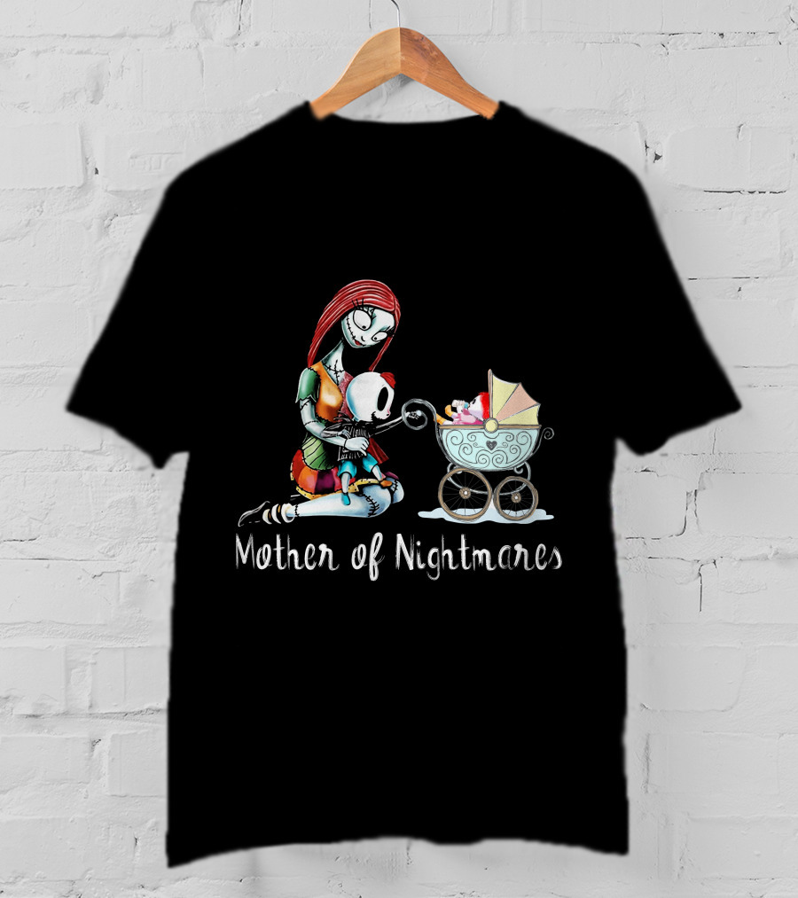 Mother Of Nightmares With One Boy And One Girl In Stroller T-Shirt