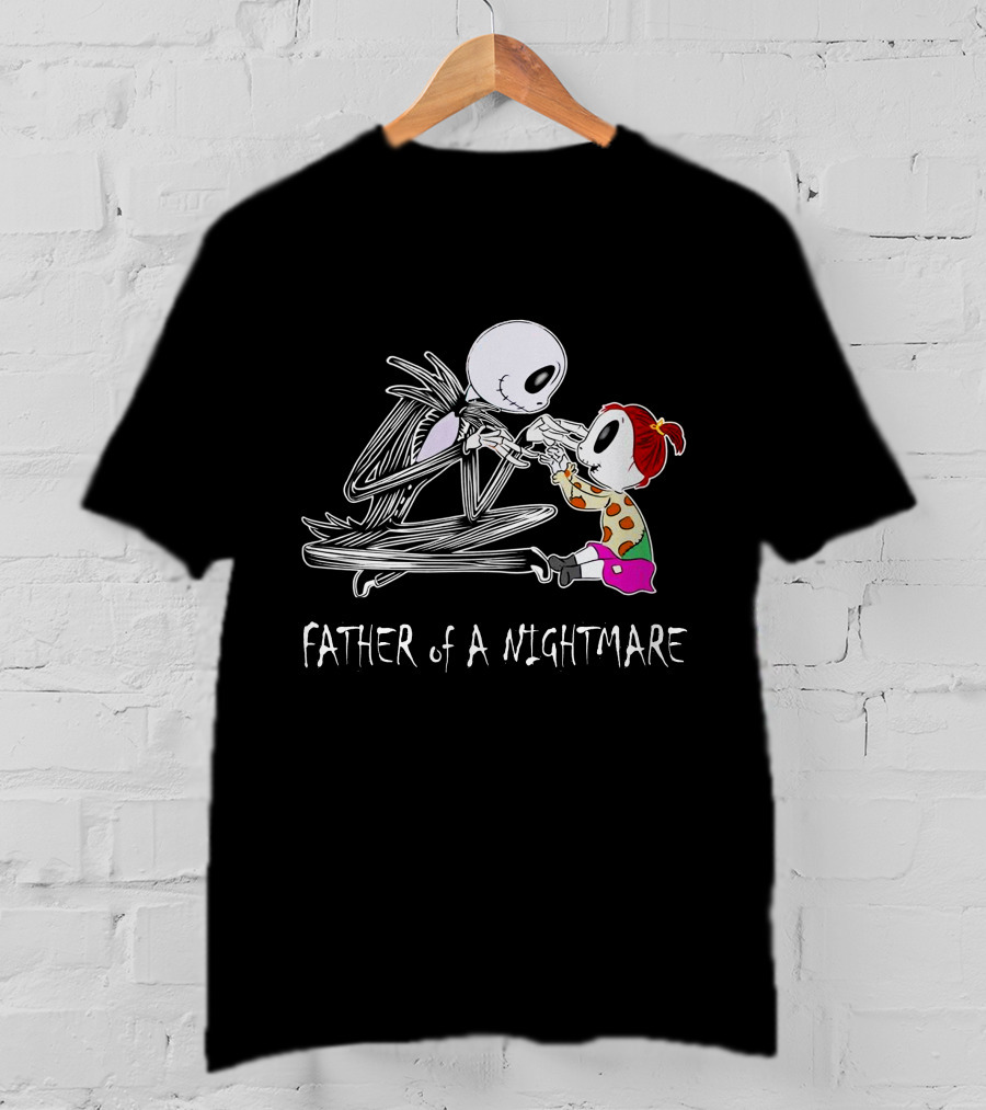 Father Of A Nightmare Skeleton And Child Interaction T-Shirt