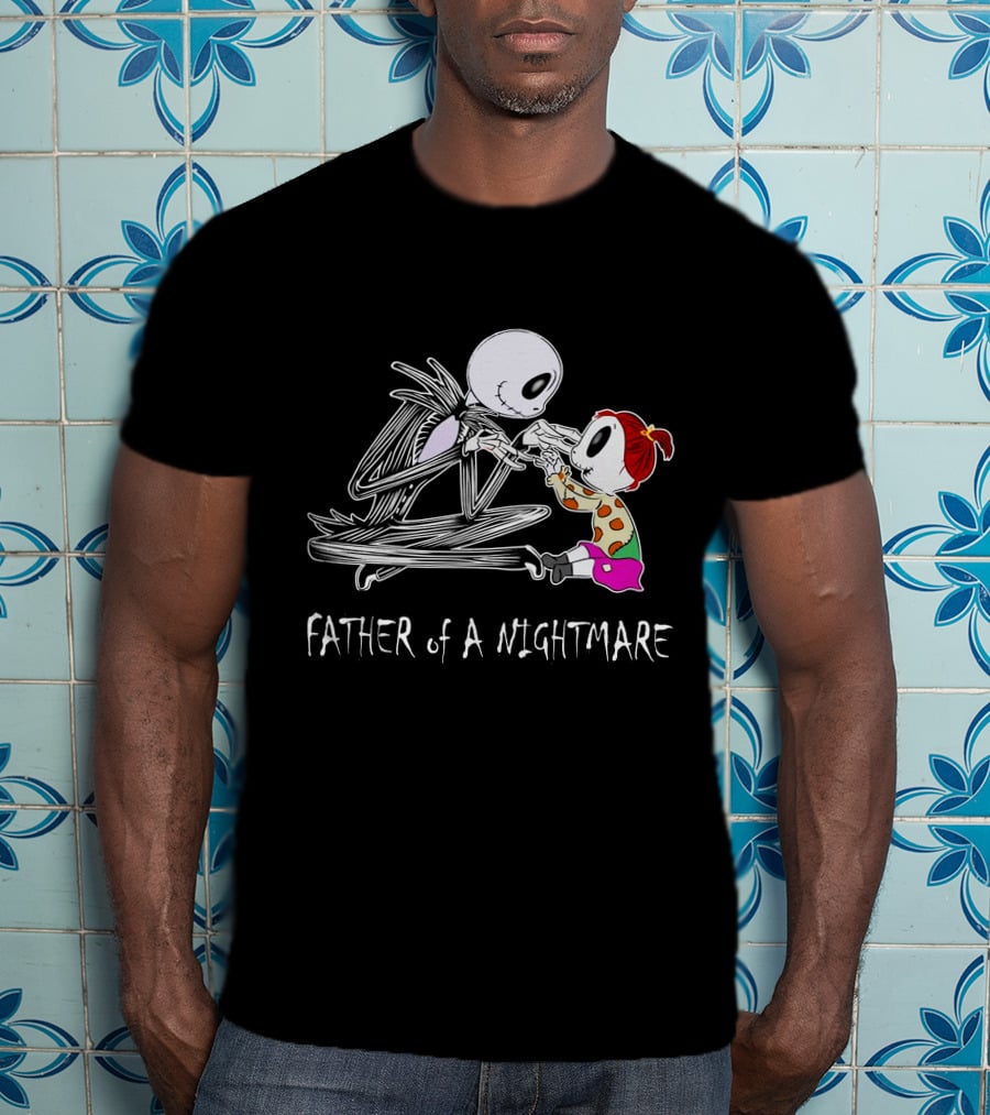 Father Of A Nightmare Skeleton And Child Interaction T-Shirt