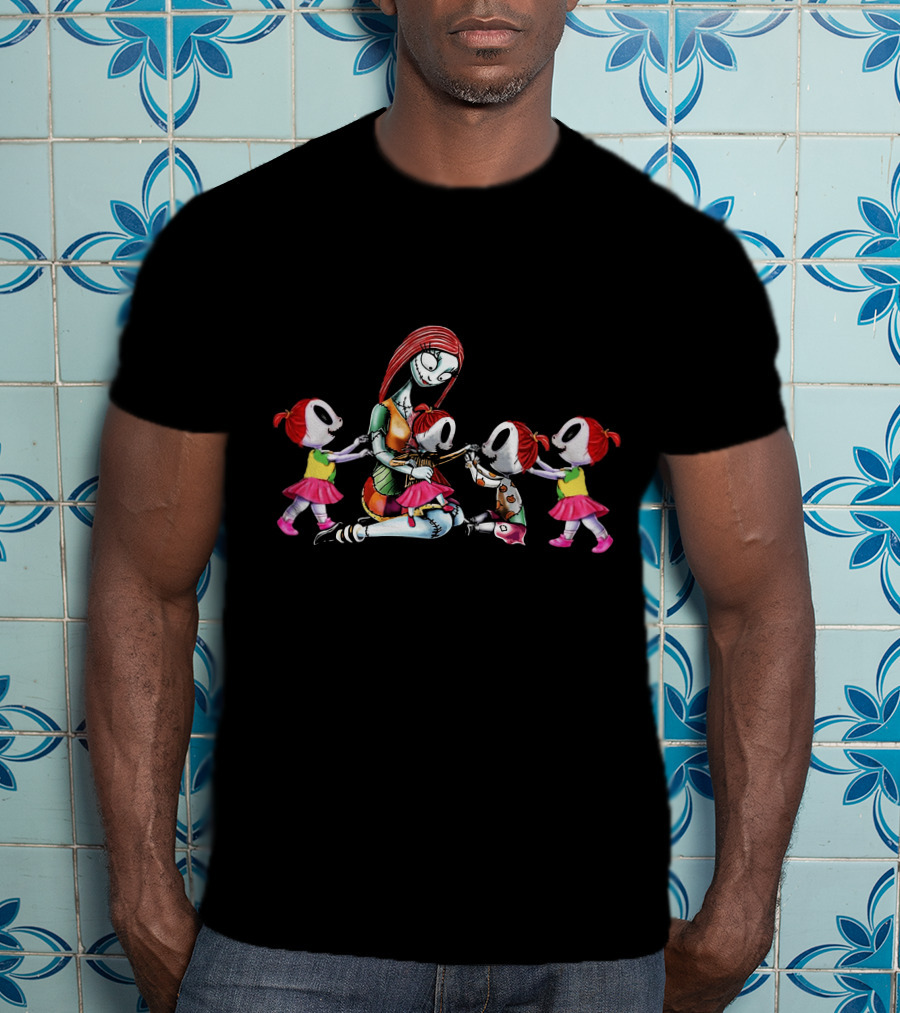 4 Girls Mother Of Nightmares Sally Inspired Motherhood Nightmare передай мне детишек T-Shirt