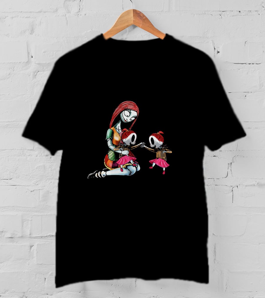 Twin Girls Mother Of Nightmares Sally And Her Daughters T-Shirt