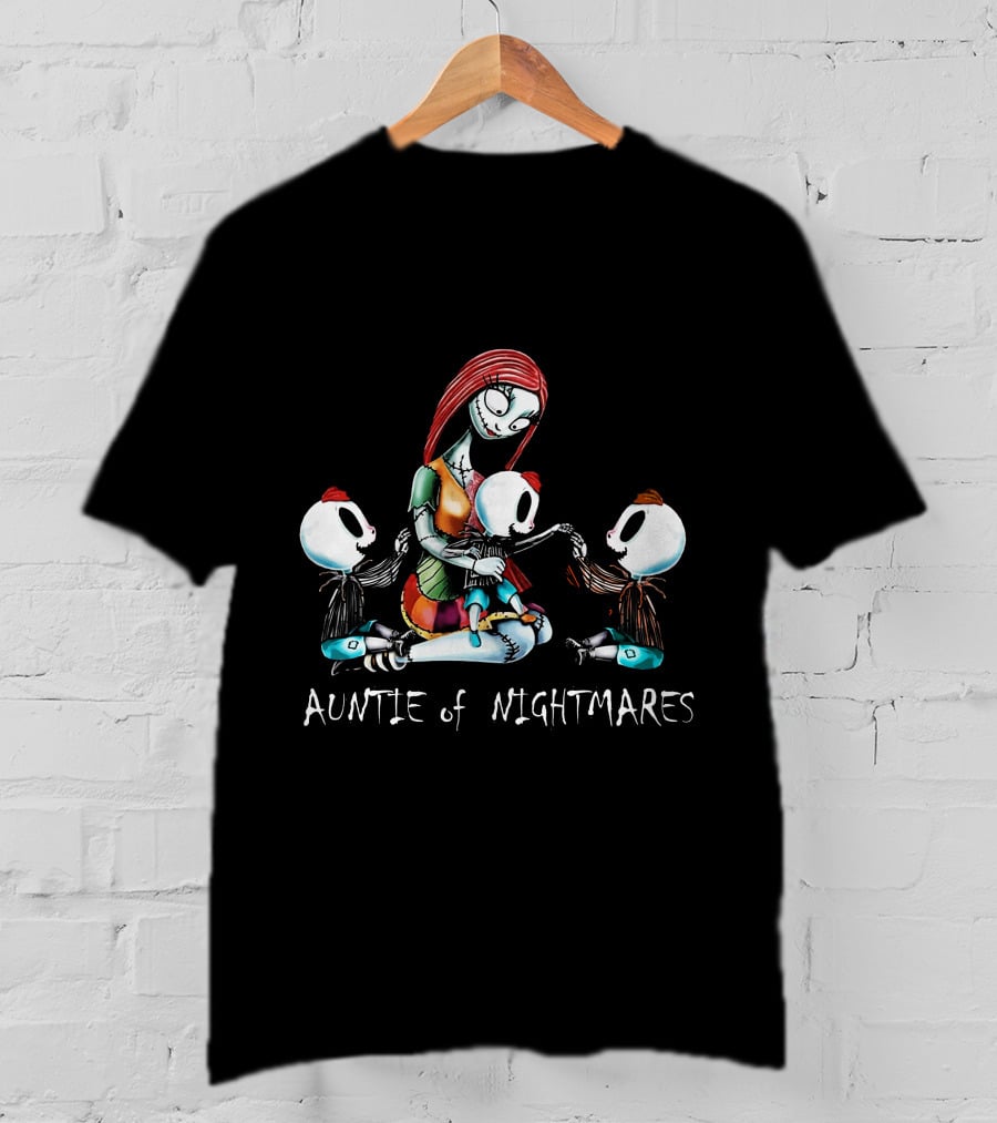 Auntie Of Nightmares With 3 Boys Inspired By Tim Burton's T-Shirt