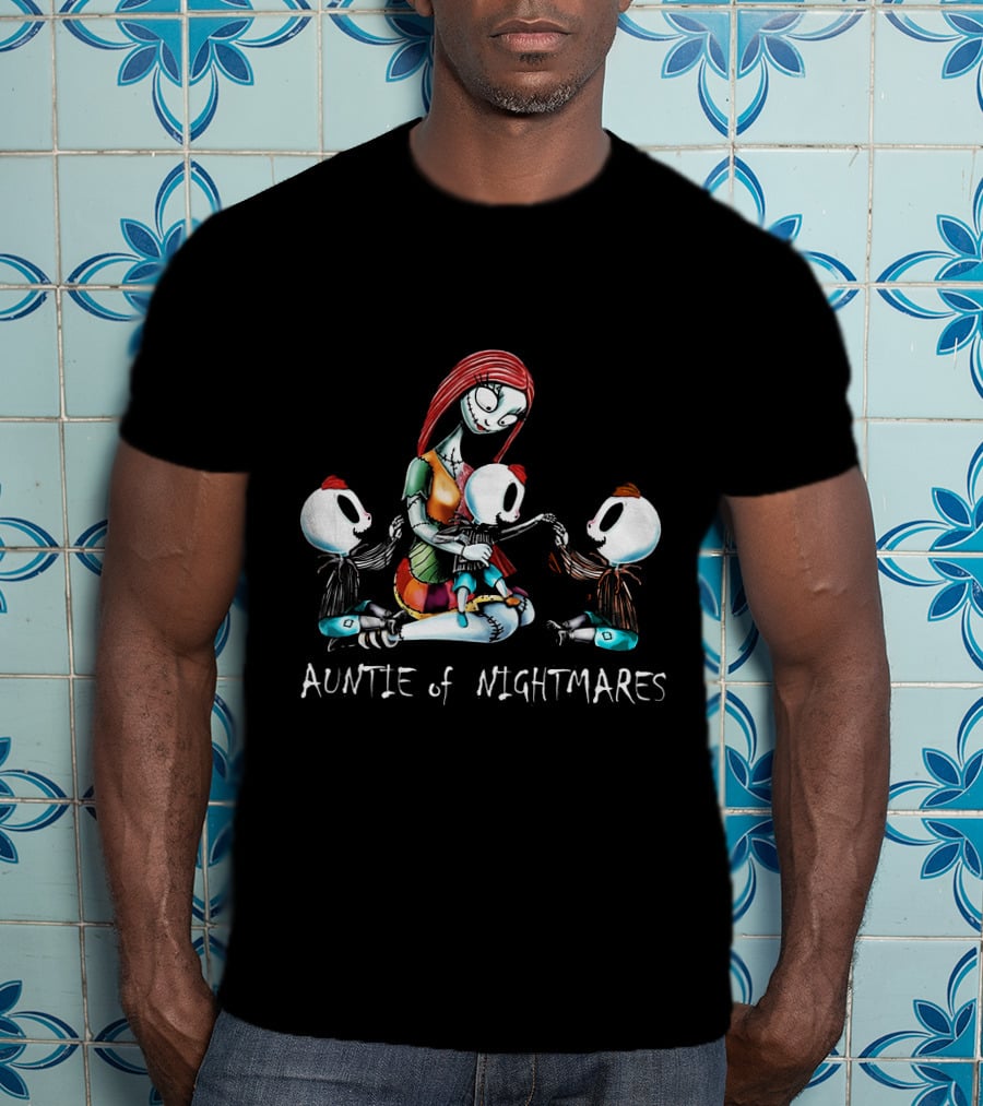 Auntie Of Nightmares With 3 Boys Inspired By Tim Burton's T-Shirt