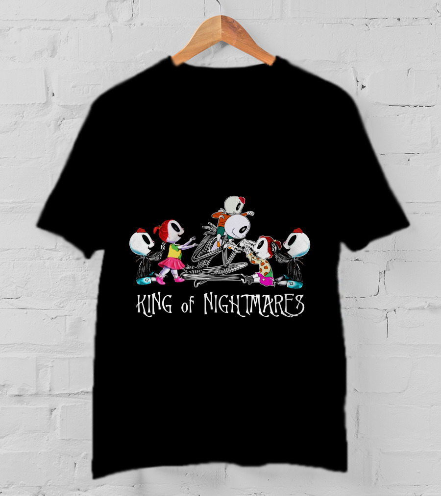 3 Boys 2 Girls King Of Nightmares Skeleton Characters T-Shirt